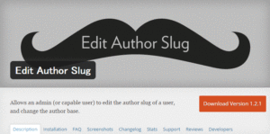 Edit Author Slug